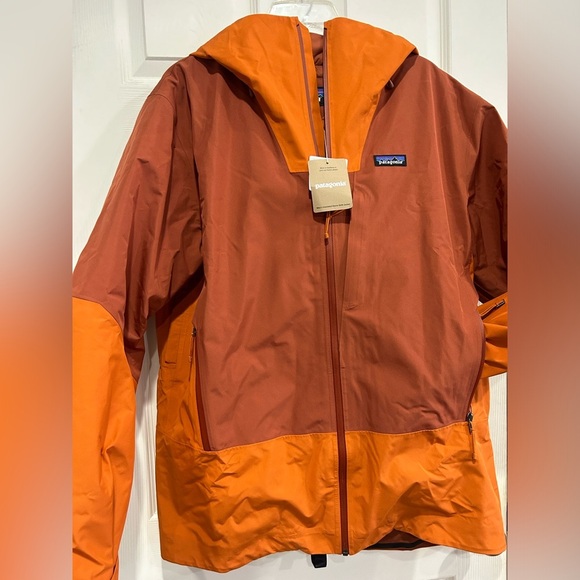 Patagonia Men's Large Insulated Storm Shift Jacket Rust Red NWT Ski Snowboard - Picture 1 of 14